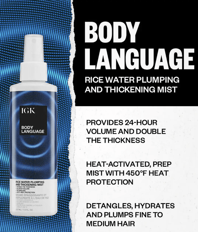 IGK BODY LANGUAGE Plumping Rice Water Mist 207ml