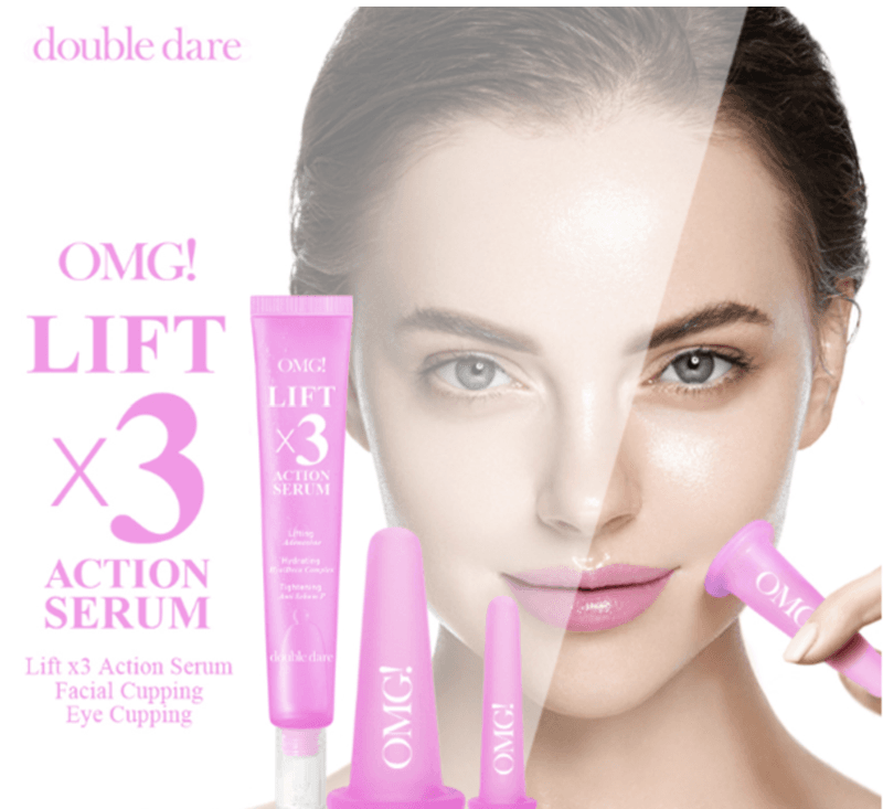 OMG! LIFT x3 Action Serum w/cupping kit