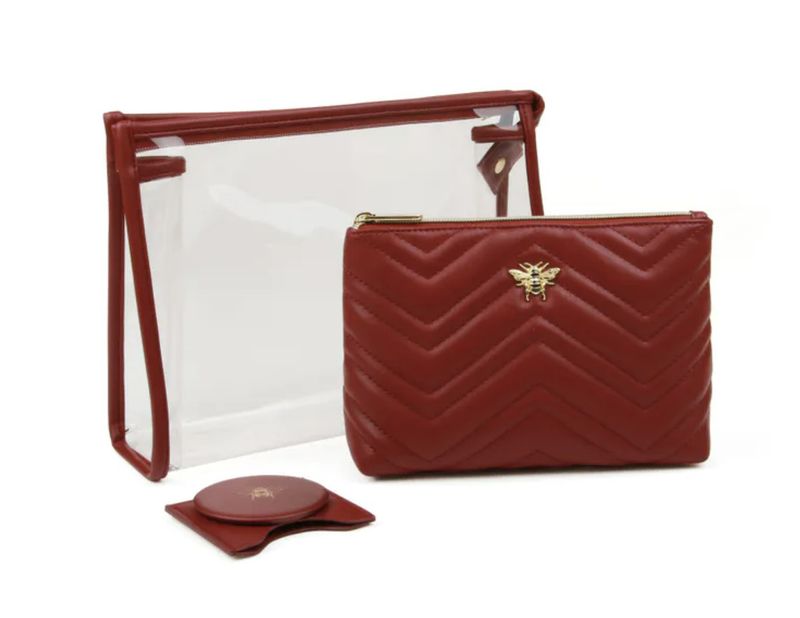 Luxury quilted Pomegranate collection 3 piece kit