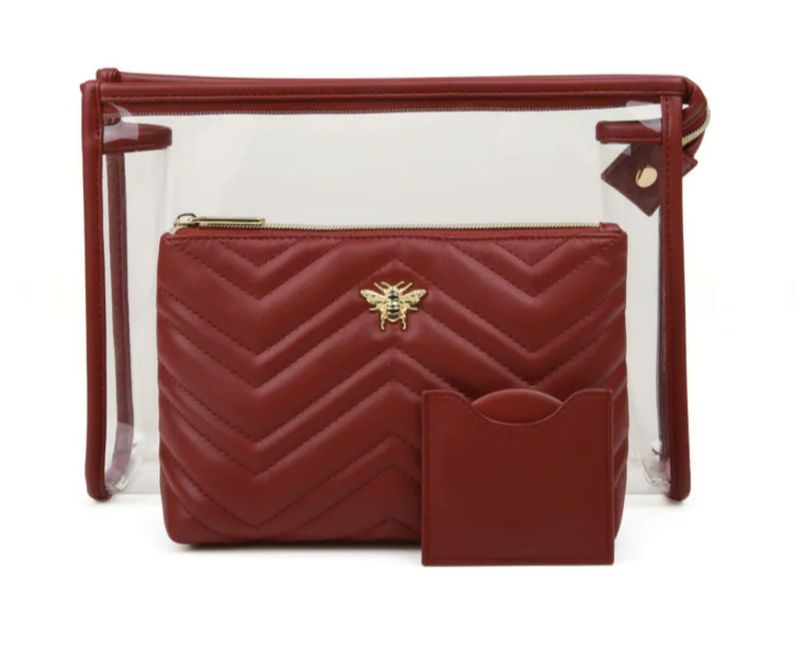 Luxury quilted Pomegranate collection 3 piece kit